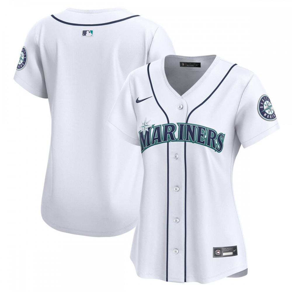 Seattle Mariners Women's Home Limited Jersey - White-Pro Kit Vault | Brand New 26/27 Sports Jerseys
